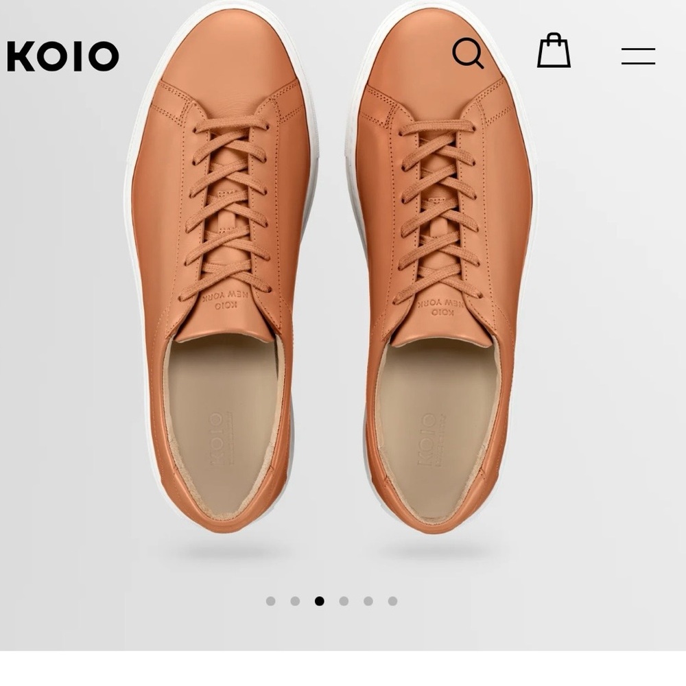 KOIO Men's Capri Leather Sneakers - Castagna